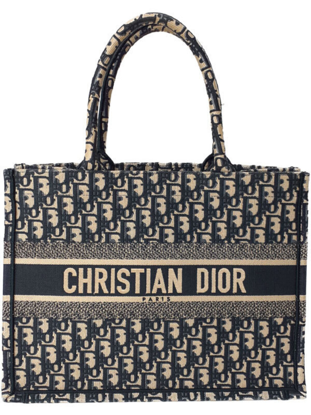 Christian Dior Oblique Embroidery Book Tote Bag